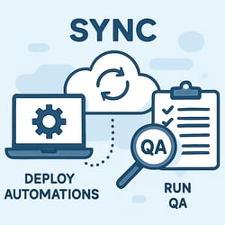 Sync Deploy automations run QA-2 Sync Deploy automations run QA-2